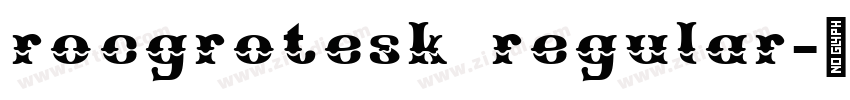 rocgrotesk regular字体转换